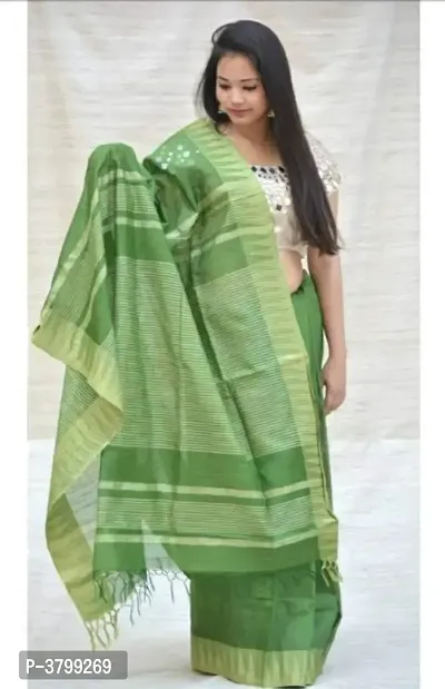 Latest Beautiful Silk Blend Saree with Blouse piece