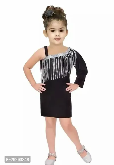 Kids Girls Dress Black-thumb0