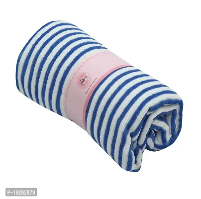 Addone Microfiber Bath Towels for Men and Women 70cm x 140cm - pack of 1 Blue Stripe