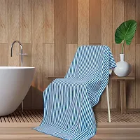 Addone Microfiber Bath Towels for Men and Women 70cm x 140cm - pack of 1 Blue Stripe-thumb2