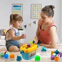 Baby's First Blocks ABCD Learning Shape Pieces, Toy for Children 18 Months + Kids Boys  Girls, Sorter  Baby and Toddler Toy Learning Developmental Educational Toy (Multicolor)-thumb1