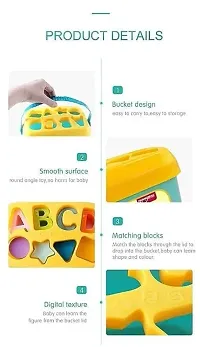 Baby's First Blocks ABCD Learning Shape Pieces, Toy for Children 18 Months + Kids Boys  Girls, Sorter  Baby and Toddler Toy Learning Developmental Educational Toy (Multicolor)-thumb4