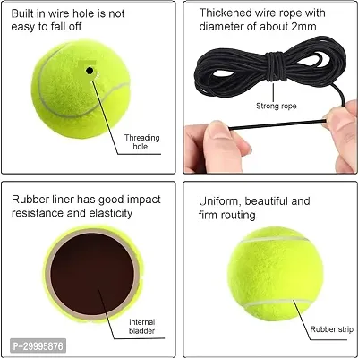 Cricket Ball Hanging Ball and Knocking ball with Cord for Batting Practice hanging Ball (3pcs)-thumb3