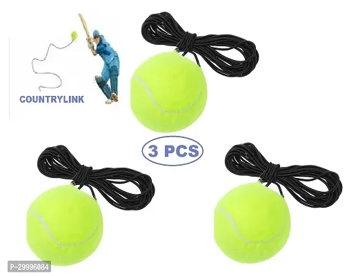 Tennis balls with string attached for self-practice and training, suitable for indoor  outdoor use (3pcs)