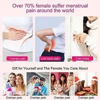 Period Cramp Relief Massager  Heating Pad for Period Cramps Portable Cordless Periods Cramps Relief Machine 3-Temp.  4-Massage Mode Fast Heating Menstrual Period Pain Relief Device for Women(1pcs)-thumb3