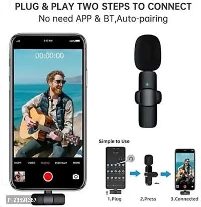 ORIGINAL New K8 Wireless Collar Mic for YouTube for Type C  Smartphones  iOS Collar Microphone-thumb2
