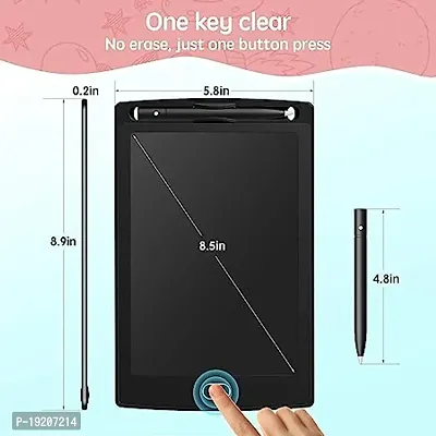 Multipurpose DIGITAL paperless magic LCD SLATE  to do list NOTEPAD  TABLET SKETCH BOOK with PEN  ERASER button  erase KEY LOCK under office  child EDUCATIVE toy (Multicolor)-thumb3