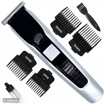 HTE AT-538 Electric Hair trimmer for men  Machine adjustable for men Beard Hair Trimmer, beard trimmers for men, beard trimmer for men with 4 combs (Black)-thumb0