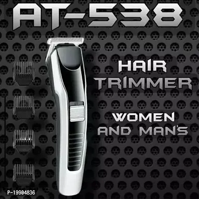 HTE AT-538 Electric Hair trimmer for men  Machine adjustable for men Beard Hair Trimmer, beard trimmers for men, beard trimmer for men with 4 combs (Black)-thumb2