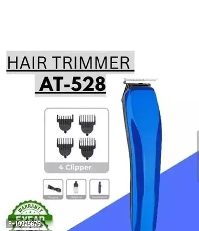 Trimmers for mens AT-529/528 Beard Trimmer for Men And Hair Trimmer for Men,Professional Beard Trimmer For Man with 4 Trimming Combs | 45 Min Cordless Use,Trimmer for men ( Blue )