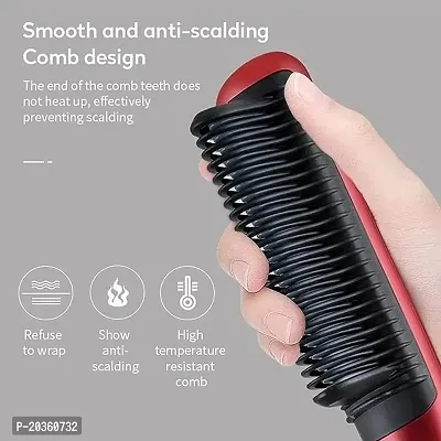 Straightener Comb for Women  Men, Hair Styler, Curler, Straightener Machine Brush/PTC Heating Electric Straightener Brush With 5 Temperature Control (Assorted)-thumb2