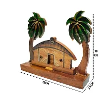 Himalayan Crafts Wooden Hut Scenary Showpiece Item for Home Office Decoration Gift Item-thumb1