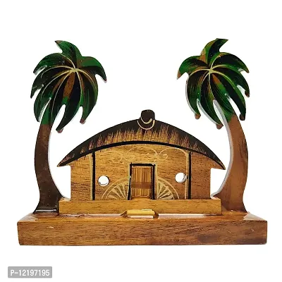 Himalayan Crafts Wooden Hut Scenary Showpiece Item for Home Office Decoration Gift Item