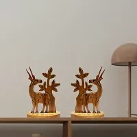 Deer Scenery Showpiece (Set of 2) Showpiece Home Decoration Item-thumb1
