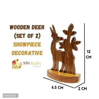 Deer Scenery Showpiece (Set of 2) Showpiece Home Decoration Item-thumb3