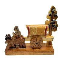 Wooden Bullock Cart Scenary Showpiece Figurine Item For Home Office Decoration-thumb3