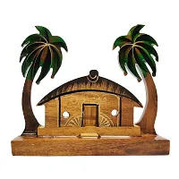 Wooden Hut Scenery Showpiece Item for Home Office Decoration Gift Item-thumb2