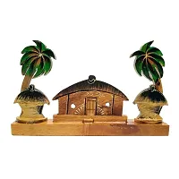 Wooden Hut Scenery Showpiece Decorative Item for Home Office Living Room-thumb3