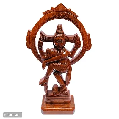 Wooden Handcrafted Nataraj Statue Showpiece Sculpture Figurine for Home Office Decoration