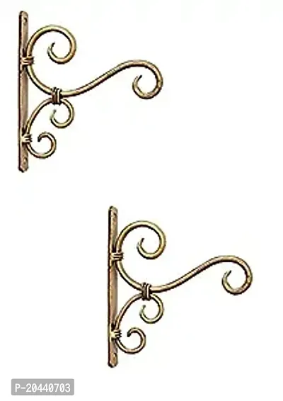 Plant Containers, Wall Hanging Bracket Art Plant Holder Hanger Hook For Home Pack Of 2