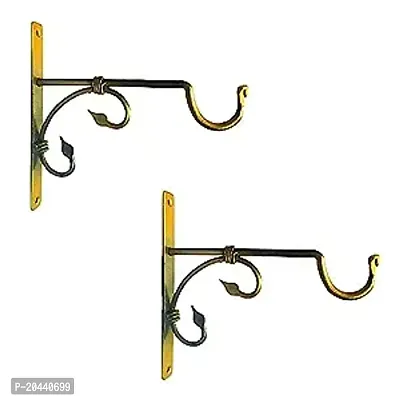 Plant Containers, Wall Hanging Bracket Art Plant Holder Hanger Hook For Home Pack Of 2