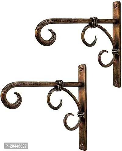 Plant Containers, Wall Hanging Bracket Art Plant Holder Hanger Hook For Home Pack Of 2