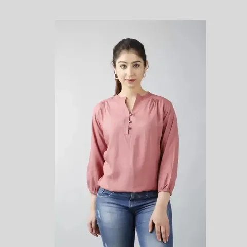 Classic Blend Solid Tops for Women