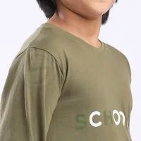 Glow In The Dark Zero Stain Cotton Army Green Thumb T-Shirt-thumb1