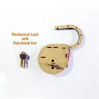 Do IT Yourself Wood Made Mechanical Lock (Mind Sharpening Activity) (6 Yrs & Above)-thumb2