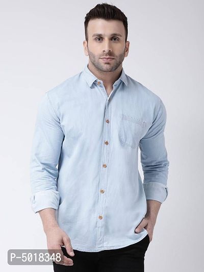 Men's Stylish and Trendy Cotton Blend Long Sleeves Casual Shirt
