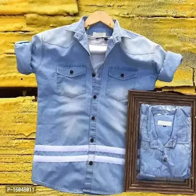 Buy INDISCHE Men's Denim Solid Casual Shirt, Trendy and Stylish Denim  Shirts Online In India At Discounted Prices