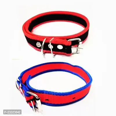 Dog Everyday Collarnbsp;nbsp;Medium Black Red Blue Pack Of 2