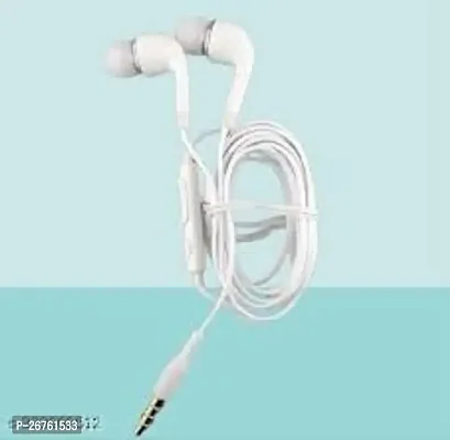 Stylish Check Out Wired Earphones White Pack Of 1
