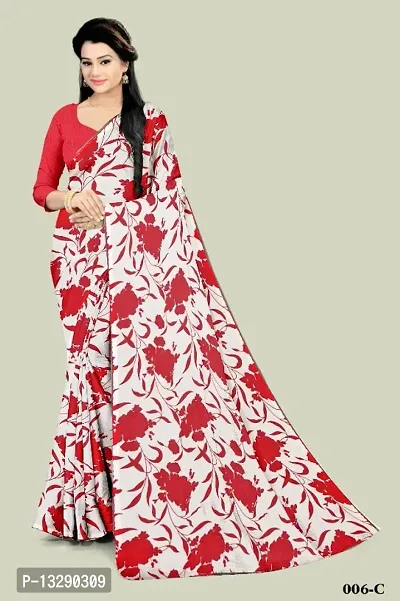 Trebdy Designer Printed Sarees-thumb0