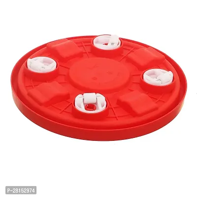 tvAt Gas Cylinder Trolley with Wheels|Gas Trolly|Lpg Cylinder Stand (Red)-thumb2