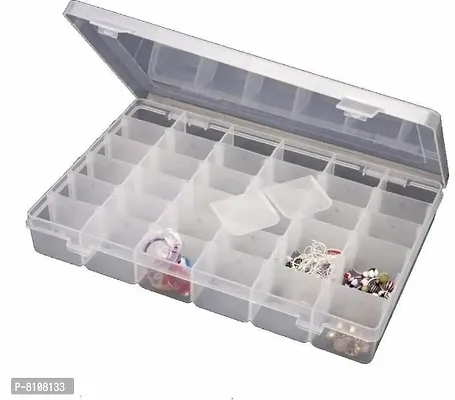 Classy Plastic Case Storage Organizer Box with 36 Grids, Pack of 4