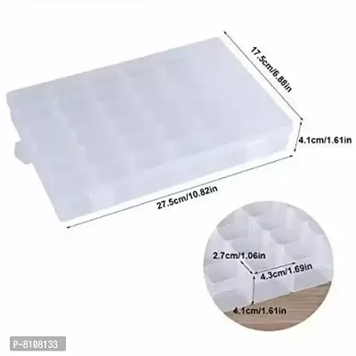 Classy Plastic Case Storage Organizer Box with 36 Grids, Pack of 4-thumb4