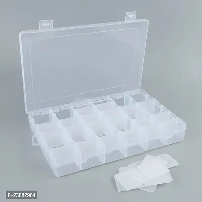 36 Grids Clear Plastic Storage Box with Adjustable Dividers Organizer Pills Drugs Earrings Bead Jewelry Small Storage Box Case-thumb3