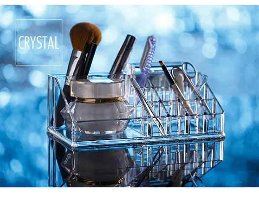 Buy NFI Essentials Acrylic Case Organizer Large Makeup Brush Organiser  Lipstick, Nail Paint Stand Online
