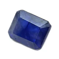 Shimmering Blue Sapphire Gemstone 8.25 Ratti 7.5 Carat Neelam Rectangle Shape Ratan-thumb2