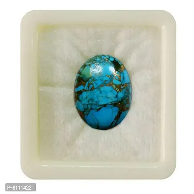 Alluring Original Certified 8.25 Ratti 7.5 Carat Copper Turquoise Gemstone Oval at Wholesale Rate-thumb0