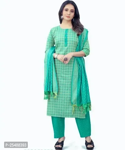 Women Stylish Cotton Blend Kurta with Bottom Set