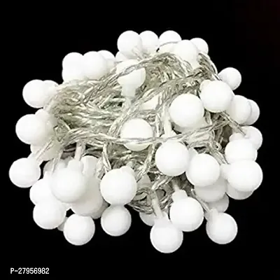 Super 3m 14 Bulbs String Ball Globe Lights for Christmas Festival Party Garden Home Decoration Lighting for Diwali Christmas Navratri Decorative Dussehra Warm White White Balls