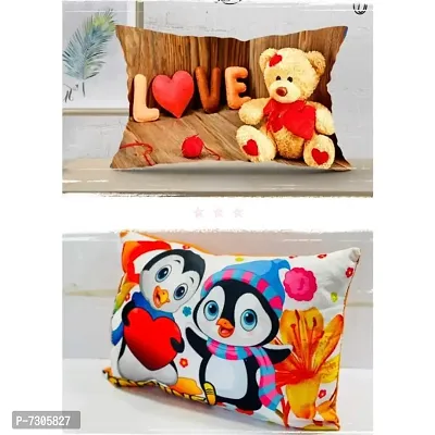 SET OF 2 PC KIDS PILLOW (SIZE :-12X18 INCH, FABRIC :- VELVET)-thumb0