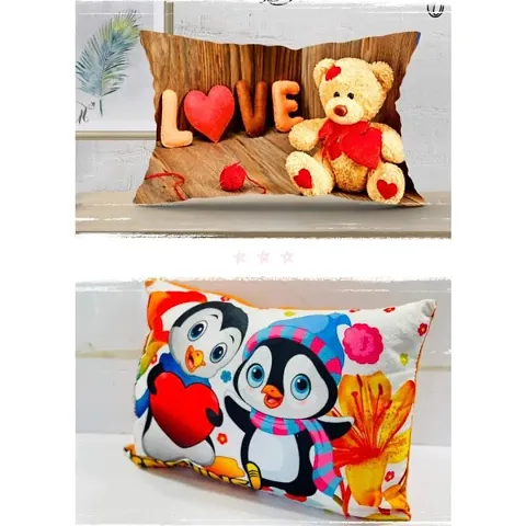 SET OF 2 PC KIDS PILLOW (SIZE :-12X18 INCH, FABRIC :- VELVET)