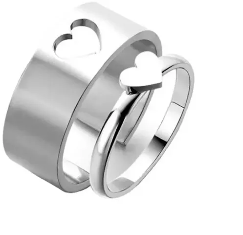 Vembley Golden Silver Matching Love Couple Ring For Men And Women