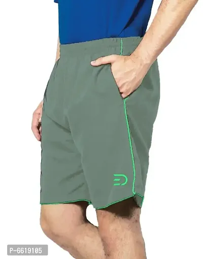 Mens Gym Shorts Running Shorts Badminton Shorts Olive