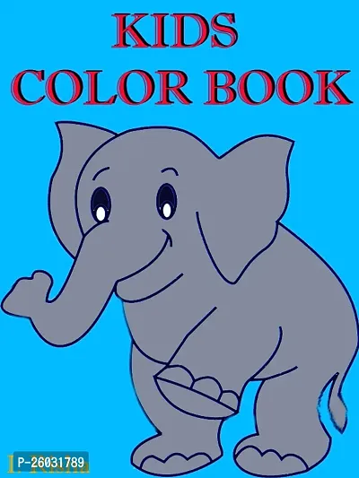 Elephant Kids Colour Book