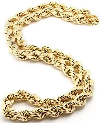 3 Gram Gold plated Chain For Boys and Man Gold-plated Plated Alloy Chain (23 Inch)Water And Sweat Proof Jawellery-thumb3