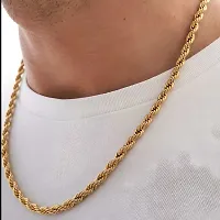 Alluring Golden Brass Chain For Men-thumb3